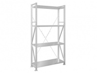 Стеллаж MS U 2000x1000x400/4 — габариты 2000х1080х400 мм, нагрузка 1000 кг