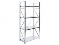 Стеллаж MS U 2500x1200x600/4 — габариты 2500х1280х600 мм, нагрузка 1000 кг
